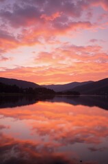 Fototapeta premium sunset in the mountains