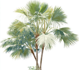 Bio-Luminescent Palm Oasis