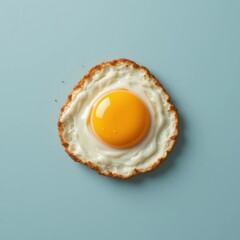 Fried Egg Art, Food Photography, Simple Background, Halloween Abstract Background, Minimalist View