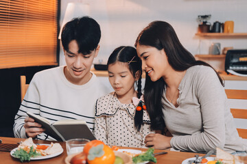 Family spends their free time together