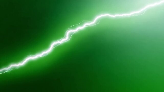 Green Lightning Bolt: An electrifying image of a vibrant green lightning bolt slashing across a gradient green canvas, conveying raw energy, power, and natural force.