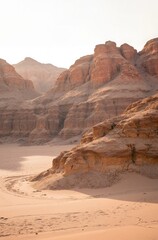 Fototapeta premium wadi rum desert jordan