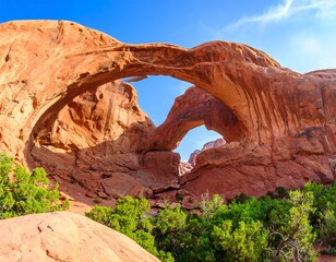 Double arch natural wonder