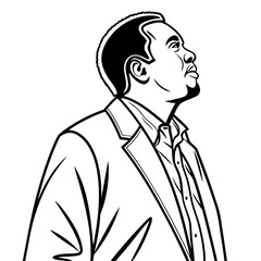 illustration of a businessman in a suit