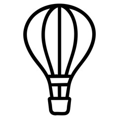 Obraz premium hot air balloon icon vector