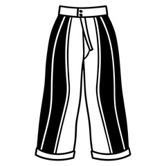 Simple Satin Trousers Vector