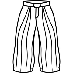 Simple Satin Trousers Vector