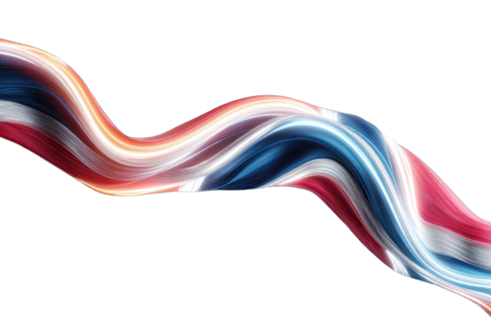Abstract flowing colors resembling a flag