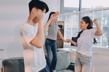Family spends their free time together