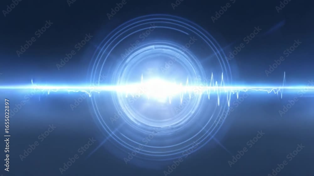 Poster abstract energy: a mesmerizing display of radiant energy, featuring a central beam of light surround