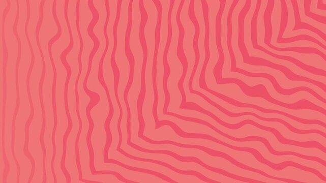 Geometry wave animation forms light salmon flowing lines creating a layered background design.