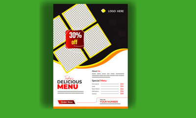 food social media post design