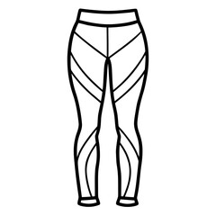 Minimal Workout Leggings Vector