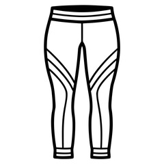 Minimal Workout Leggings Vector