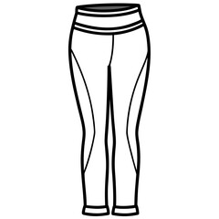 Simple Leggings Illustration on White