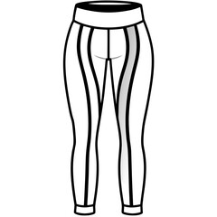 Simple Leggings Illustration on White