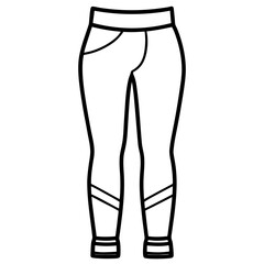 Simple Leggings Illustration on White