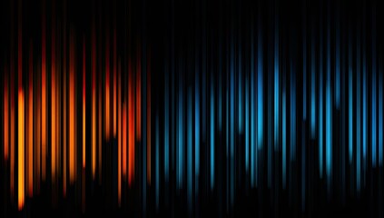 Abstract vibrant vertical lines on a dark background