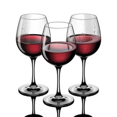 two glasses of red wine