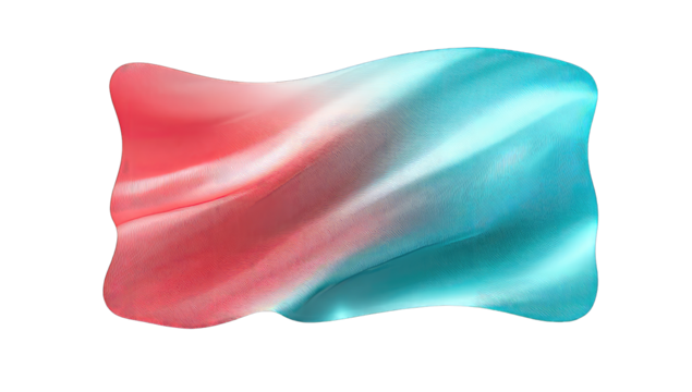 Abstract swirled flag-shaped graphic - Powered by Adobe