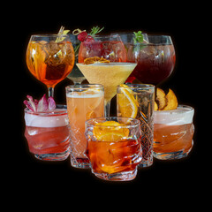 Cocktail, refreshing, colorful, glass, drink, beverage, alcohol, summer, tropical, fruity, garnish, ice, bar, party, closeup, fresh, delicious, elegant, classic, mixology, chilled, exotic, served, spa