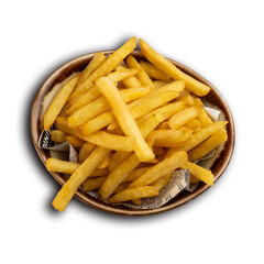 French fries, crispy, golden, salted, fresh, snack, fastfood, delicious, hot, plated, tasty, potato, fried, gourmet, casual, appetizing, crunchy, side, restaurant, portion, classic, comfortfood, popul