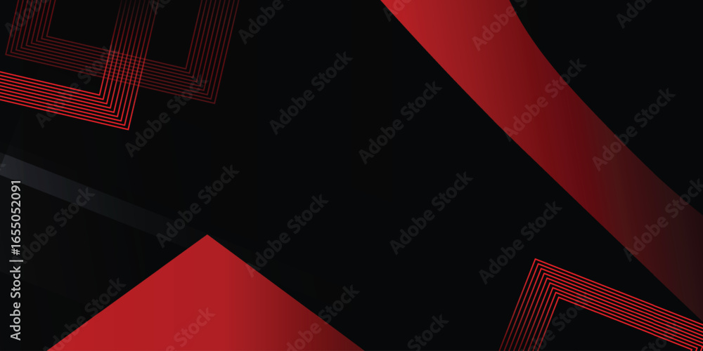 Poster Red black polygonbackground with minimal abstract elegant.