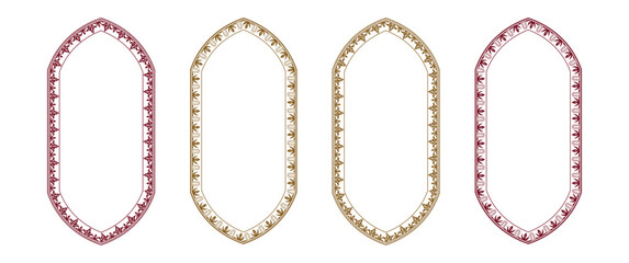 Artistic border frame set text box floral concept vector artwork