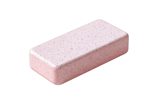 A rectangular, light pink bar with a speckled texture - Powered by Adobe