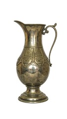 Ornate metal pitcher