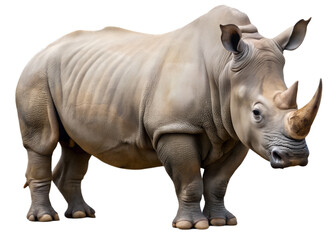 Obraz premium rhino isolated on white background