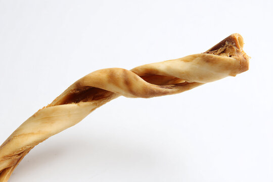 a piece of bread with a twisted up end