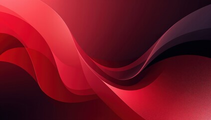 Abstract red and black gradient background with flowing wave-like shapes and smooth curves