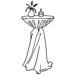 Wedding illustration clip art svg vector line art l