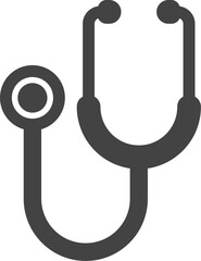 stethoscope silhouette vector, medical icon stethoscope, stethoscope vector