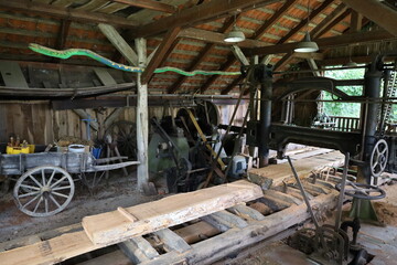 An ancient wood processing manufactory.