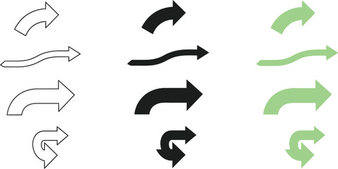 Dynamic arrows guide your project forward with modern design