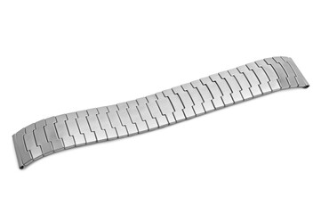 Silver metal watch band