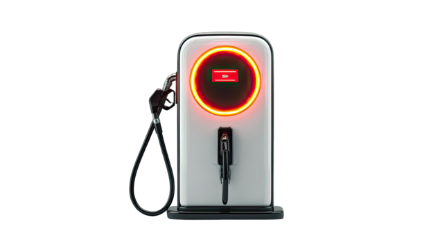Electric charging station, front view.  Modern design