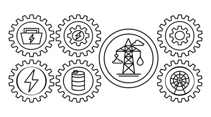 Vintage illustration set of Easter egg vector icons, stamps, and badges design.