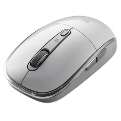Wireless computer mouse isolated on transparent background for enhanced productivity