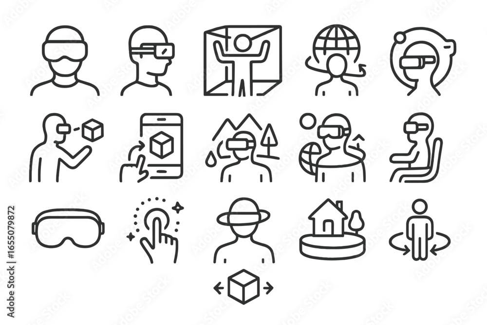 Poster exploration of virtual reality technologies through various interactive experiences