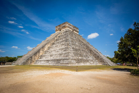 El Castillo, Piramide de Kukulc&aacute;n, Chichen Itz&aacute;, Yucatan, M&eacute;xico