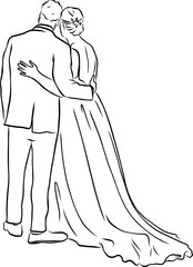 Wedding illustration clip art png