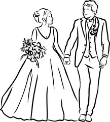 Wedding illustration clip art png