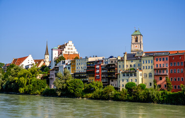 Fototapeta premium old town of wasserburg am inn - bavaria