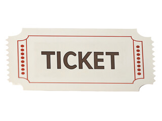 Classic event admission ticket with vintage design for cinema and concert entry inspiration