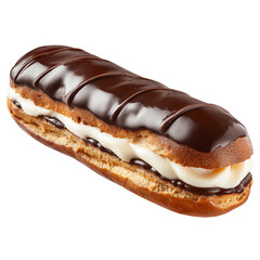 chocolate cake isolated on white