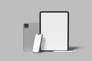 Tablet with Tablet blank mockup