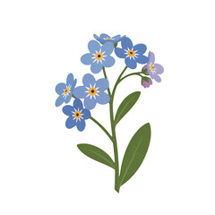 Obraz premium bouquet of blue flowers